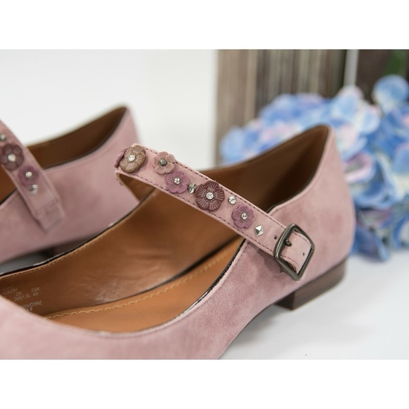 Coach Mary Jane Women's Shoes sz 8.5 $250 dusty tea rose pink - Picture 3 of 14
